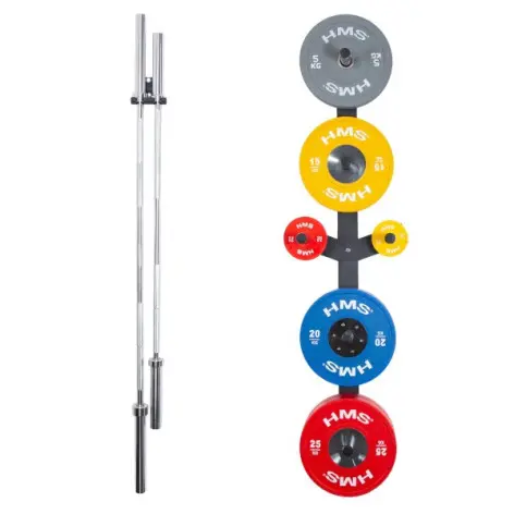 Pack de crochets muraux pour salle de musculation - Support barres et disques de poids - vue 8
