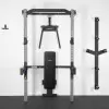 Demi rack à fixation murale avec divers équipements - Matériel de musculation pour homegym - vue 4