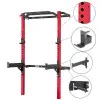 Demi rack à fixation murale avec divers équipements - Matériel de musculation pour homegym - vue 12