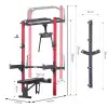 Demi rack à fixation murale avec divers équipements - Matériel de musculation pour homegym - vue 15
