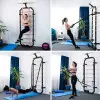 Échelle de fitness en acier et bois avec sangles de tirage incluse et barre de traction - vue 8