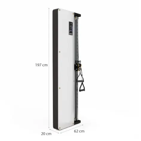 Poulie à fixation murale avec écran tactile de suivi des performances et charge pneumatique pour exercices de tirages - vue 9