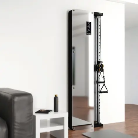 Poulie à fixation murale avec écran tactile de suivi des performances et charge pneumatique pour exercices de tirages - vue 8