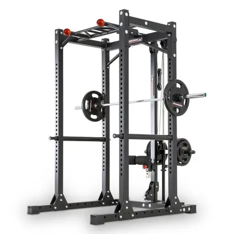 Power cage avec poulie haute et basse et barre de traction - vue 2