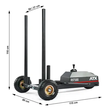 Traîneau de résistance avec système de freinage magnétique ATX - vue 9