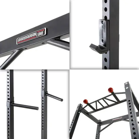 Power cage avec poulie haute et basse et barre de traction - vue 7