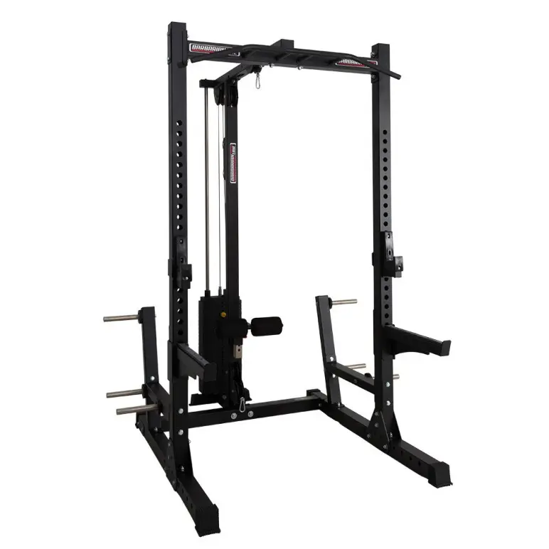 Half rack pro charge 400 kg avec poulie à colonne de poids