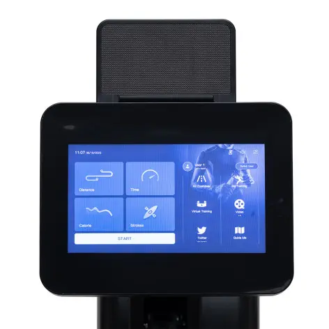 Rameur de cardio-training avec écran tactile et résistance à air magnétique - pliable - vue 7