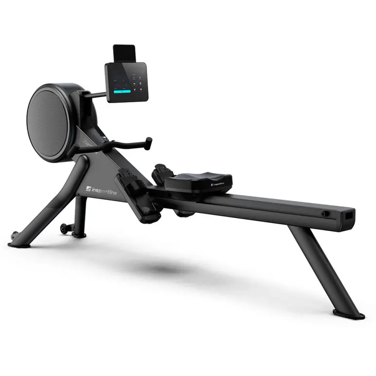 Rameur de cardio-training avec écran tactile et résistance à air magnétique - pliable