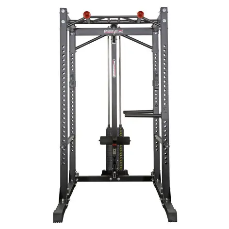 Powercage avec poulie haute et basse et colonne de poids intégrée - vue 2