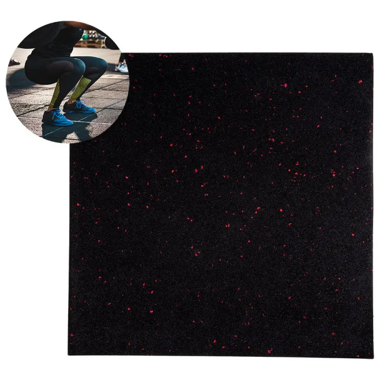 Tapis de sol en caoutchouc robuste pour vos équipements de musculation et fitness