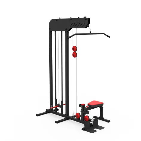 Station à poulie haute et basse 200 kg avec siège - vue 3