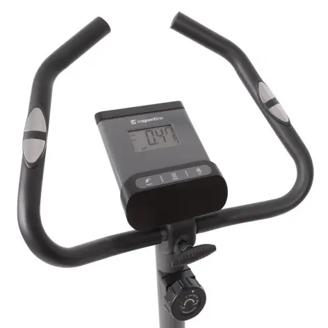 Vélo d'appartement avec 8 niveaux de résistances et panneau de contrôle - Selle multi-réglable et roues de transport - vue 3