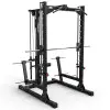 Smith machine multipresse à barre guidée avec poulie haute et basse - vue 2
