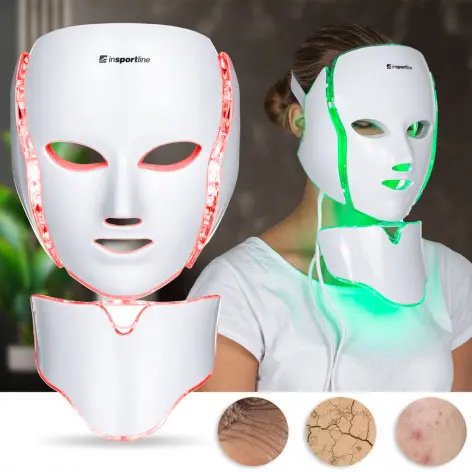 Masque de luminothérapie facial visage et cou - vue 3