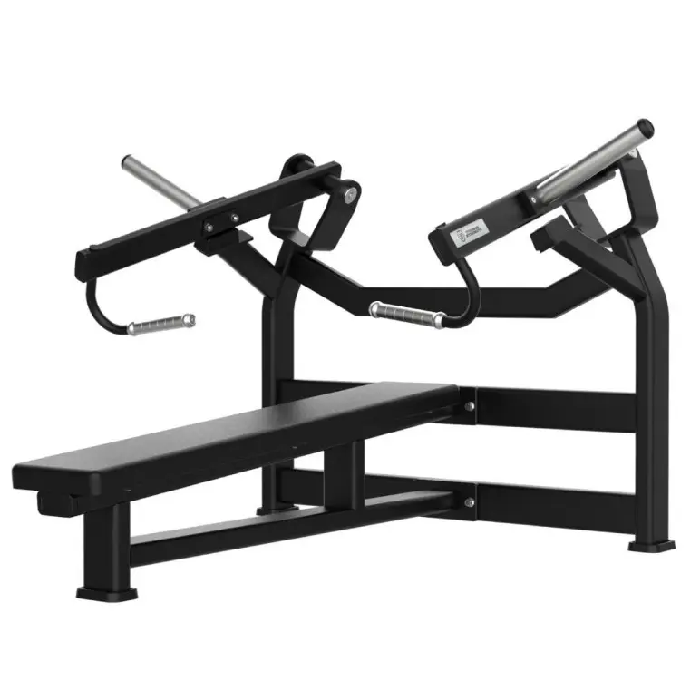 Bench press plate loaded horizontal