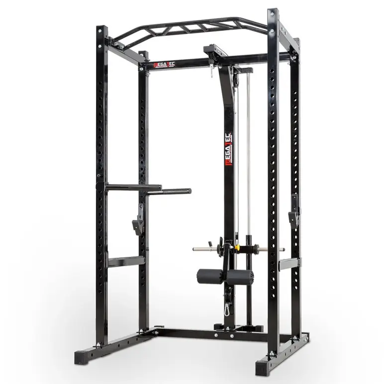 Power rack à squat de cross-training avec station à poulie