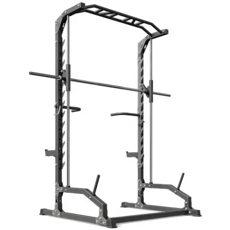 Smith machine avec cadre guidée pour entraînements de musculation à exercices variés - vue 2
