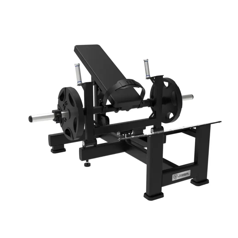 Strength plate loaded hip thrust machine avec ceinture et plateforme pied surdimensionnée - vue 2