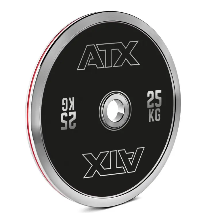 Disques de poids olympiques chromés et calibrés de 5 à 25 kg marque ATX