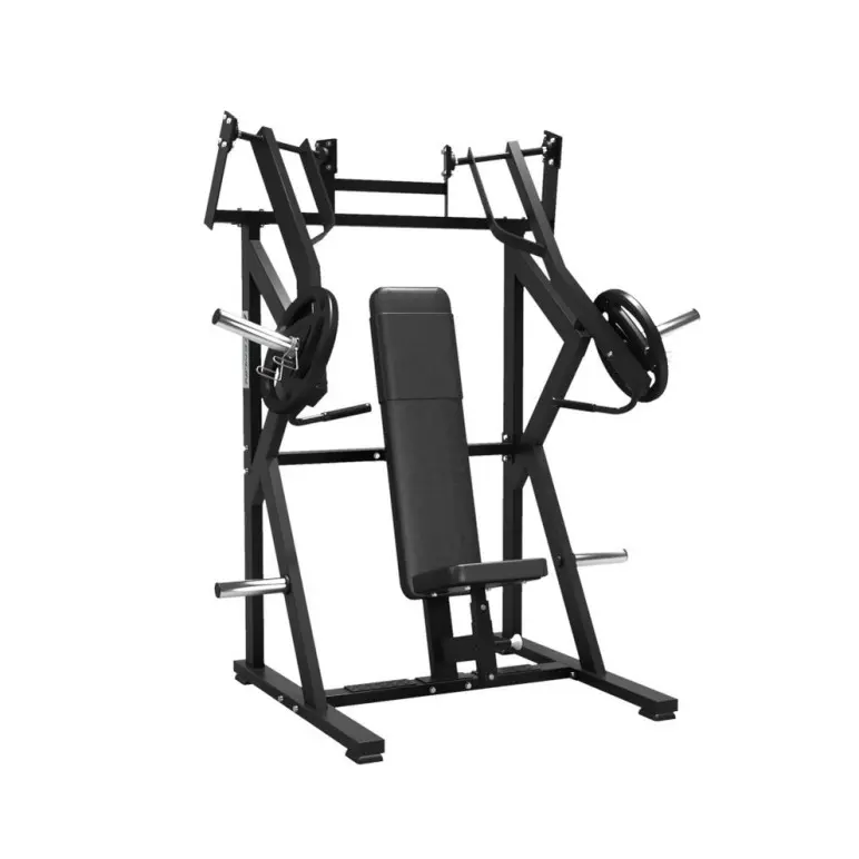 Élite plate loaded inclined chest press machine professionnelle avec mouvements convergents