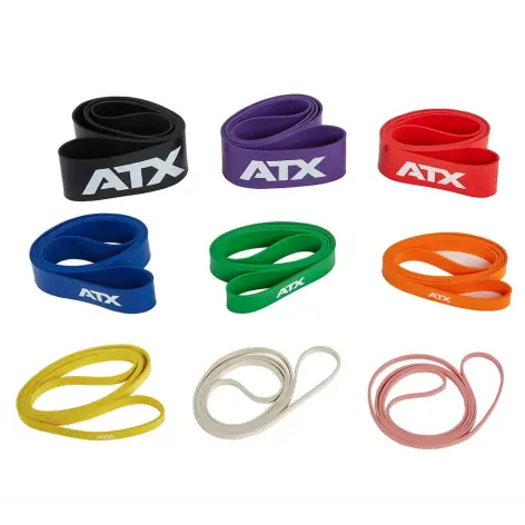 élastiques de résistance ATX fitness en caoutchouc - 9 forces de traction au choix - vue 2