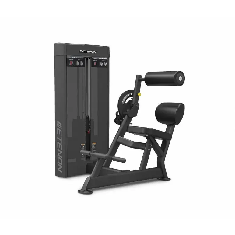 Back extension machine à charge guide combo curl abdominal