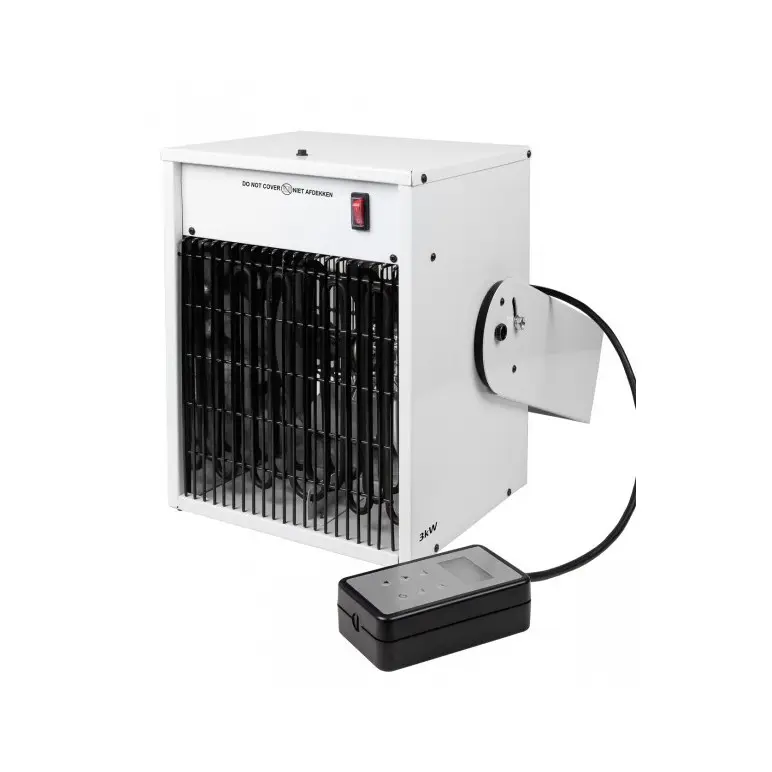 Radiateur électrique 3kW à fixation murale pour homegym