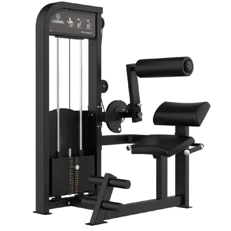 Machine Crunch abdominal à charges guidées