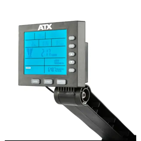 Air rower ATX fitness avec résistance réglable et tableau de bord - vue 9