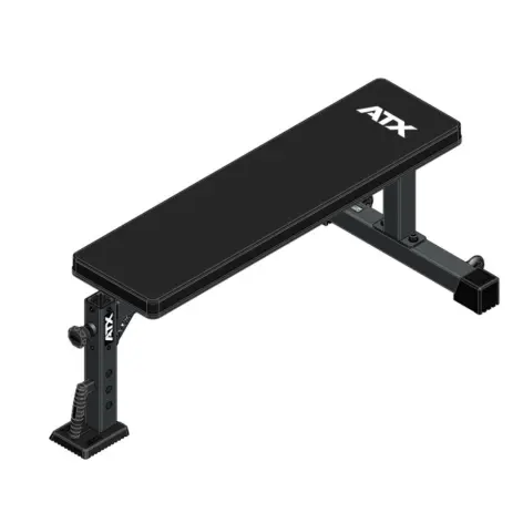 Banc plat de musculation avec support à options ATX