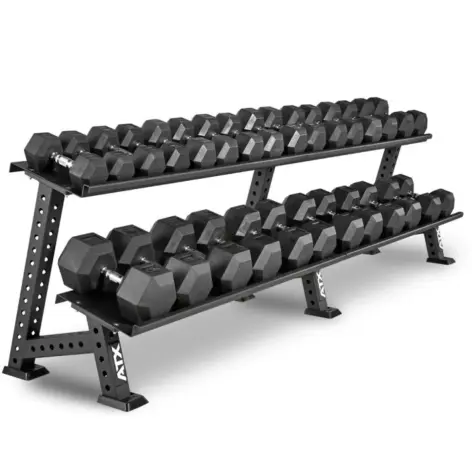 rack de rangement ATX fitness pour haltères hexagonaux