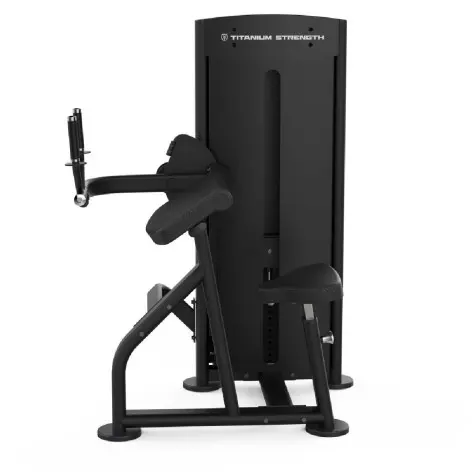 Triceps extension machine avec colonne de poids intégrée - vue 2