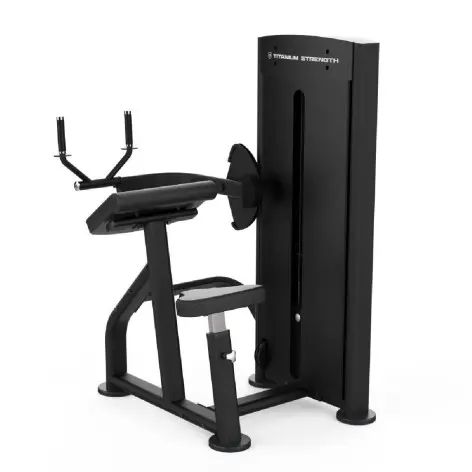 Triceps extension machine avec colonne de poids intégrée - vue 4