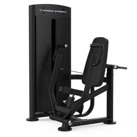 Vertical Chest press machine convergente à charge guidée - vue 2