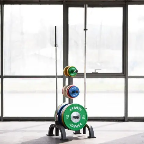 Arbre de rangement pour disques de poids et barres de musculation olympiques - MAX 300 kg - vue 7