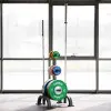Arbre de rangement pour disques de poids et barres de musculation olympiques - MAX 300 kg - vue 7
