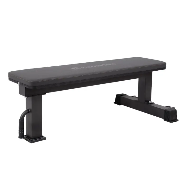 Banc de musculation plat avec sellerie rembourrée home gym