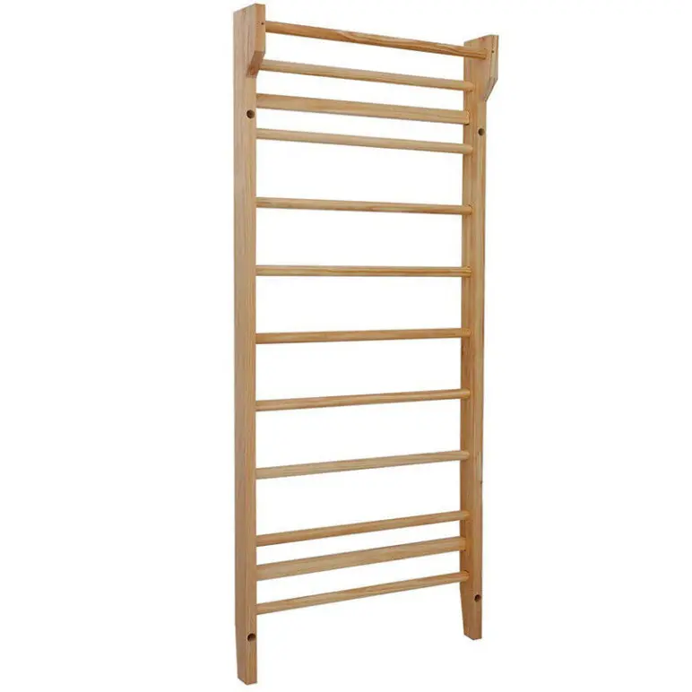 Espalier en bois 195 x 80 x 14cm pour abdominaux - étirements et gymnastique - Capacité de charge 100 kg