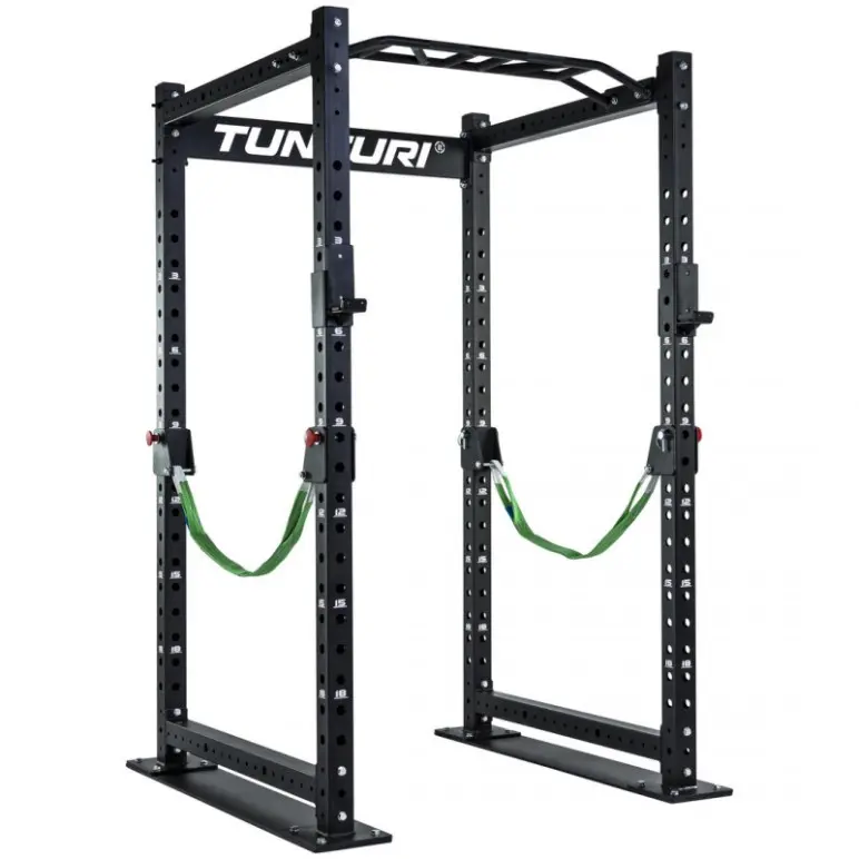 Cage de crosstraining rack avec barre de traction et supports de sécurité