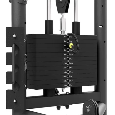 Poulie Haute et Basse avec colonne de poids guidée 90 kg - vue 2