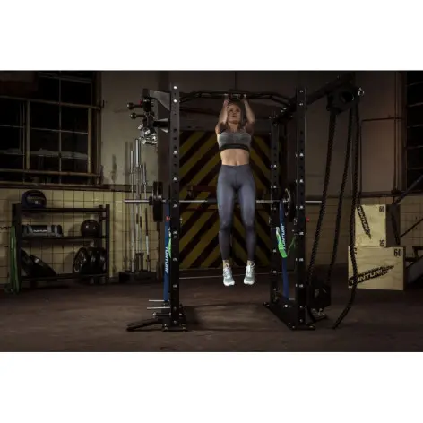 Cage de crosstraining rack avec barre de traction et supports de sécurité - vue 6