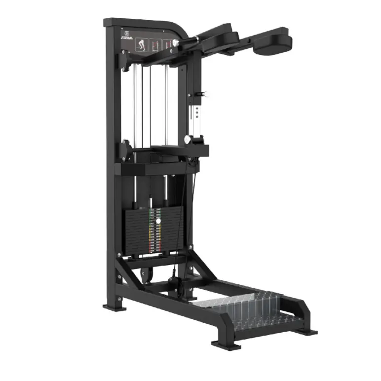 calf raise machine à charge guidée avec deux hauteurs de travail