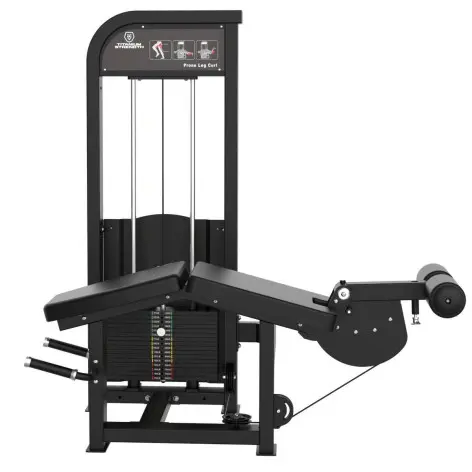 Prone leg curl machine à charge guidée - Ischios-jambiers - vue 3