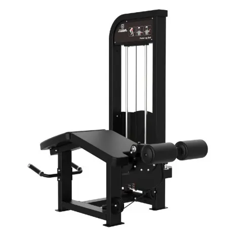 Prone leg curl machine à charge guidée - Ischios-jambiers - vue 2