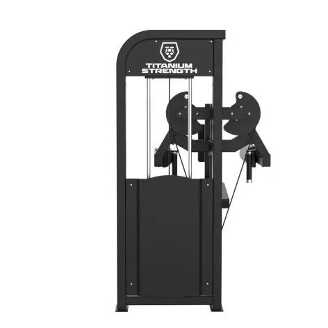 Delt machine assis à colonne de poids - vue 3