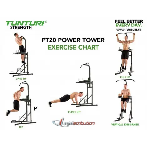 Chaise romaine Power tower complète pour entraînement en Home-gym - vue 5