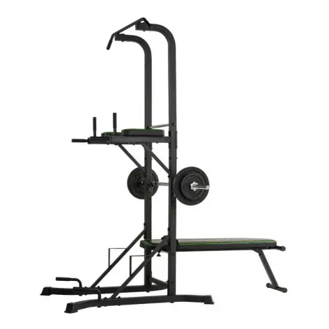 Station chaise romaine avec banc de musculation pliable pour Homegym - vue 2