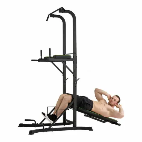 Station chaise romaine avec banc de musculation pliable pour Homegym - vue 4