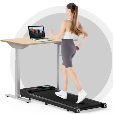 Tapis roulant électrique pour marche et course à pied avec option main courante - vue 2